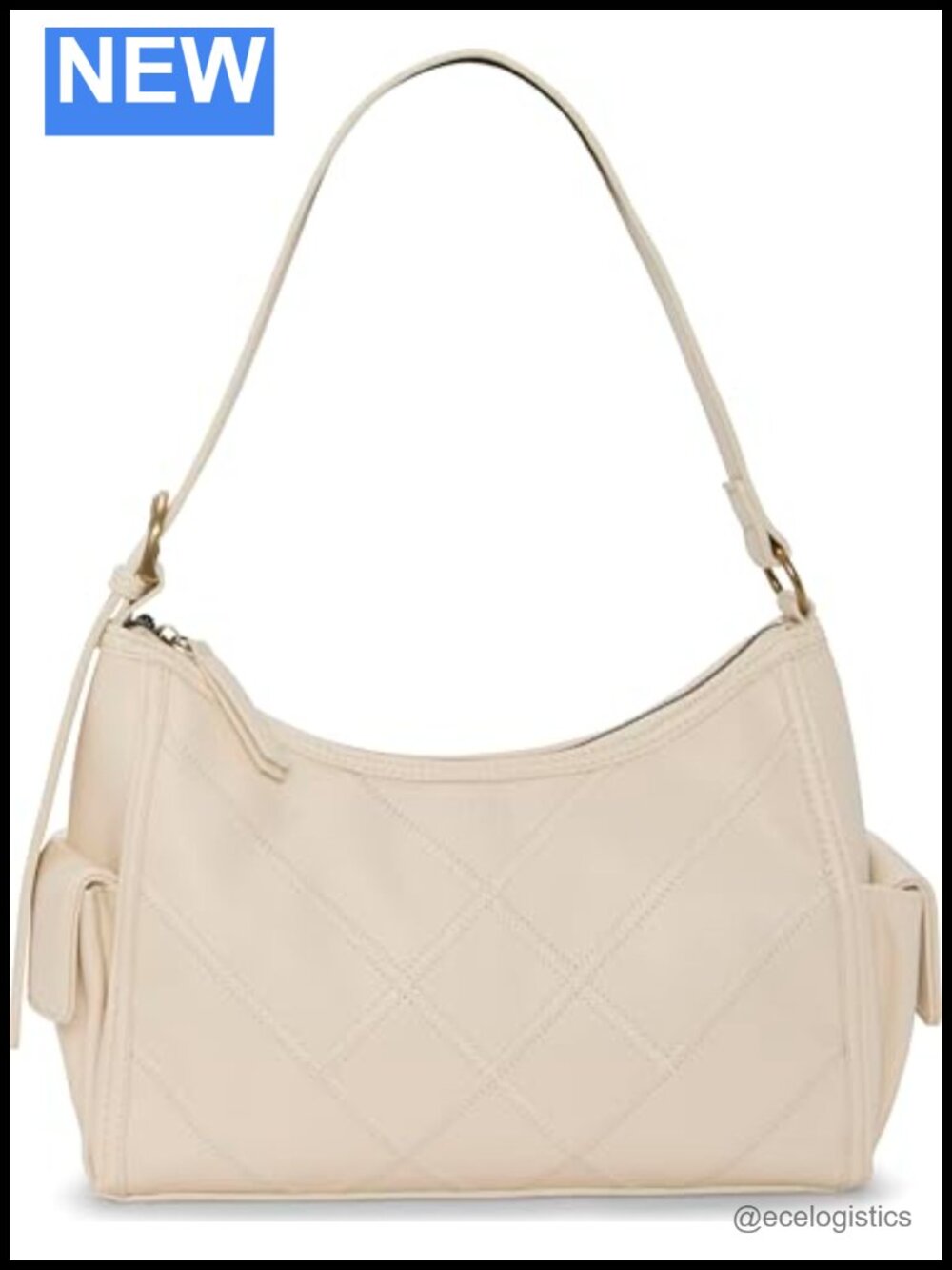 Lucky Brand Tish Stitched Satchel Faux Leather Shoulder Bag